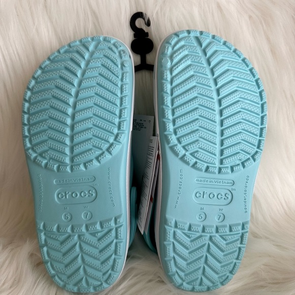 NEW CROCS UNISEX ADULT CROCBAND CLOG IN ICE BLUE SIZE 7W / 5M - Picture 3 of 6